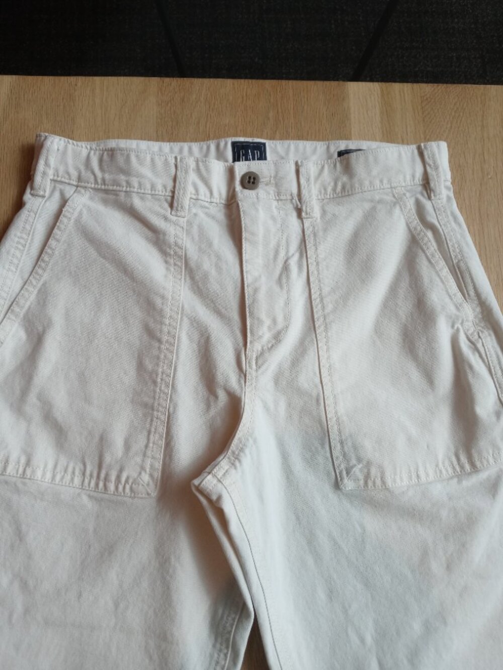 GAP mens straight fit utility pants in natural (sz29) - Picture 13 of 16